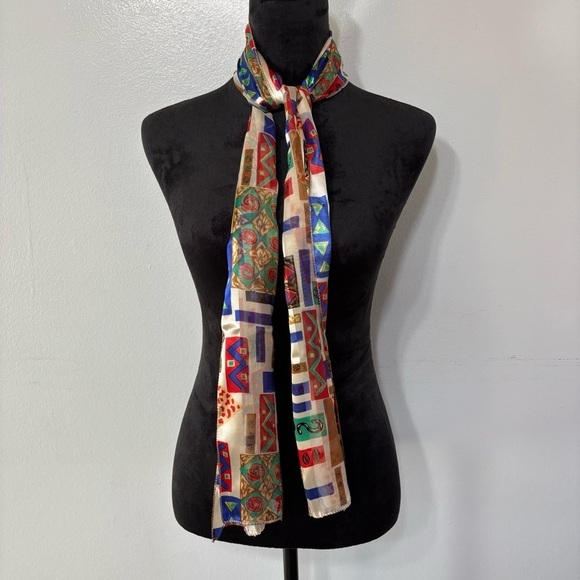 Multi Color Light Weight Head Scarf Shoulder Wrap Neck Scarf Purse Scarf OS - Picture 3 of 7